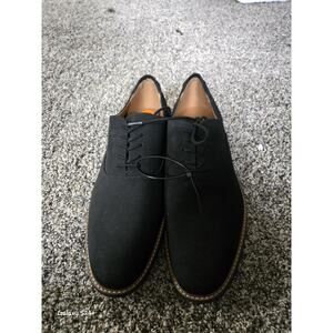 Call It Spring Mens Vegan Leather Suede Oxford Shoes Lace Up Black Sz 11M New